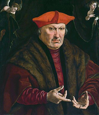 Retrato de Érard de La Marck pintado por Jan Cornelisz Vermeyen en 1528