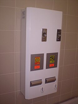 Dispensador de preservativos en Eslovaquia