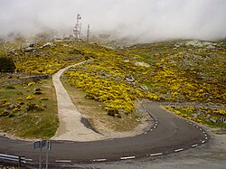 Paisaje montañoso del puerto de Serranillos en Ávila