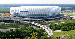 Estadio Allianz Arena de Múnich, sede del partido inaugural
