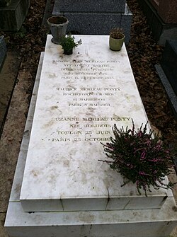 Tumba de Merleau-Ponty en el cementerio de Père-Lachaise