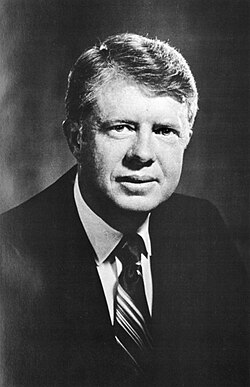 Retrato oficial de Jimmy Carter durante su mandato como gobernador de Georgia en 1971.