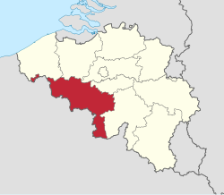 Mapa de los distritos de Henao