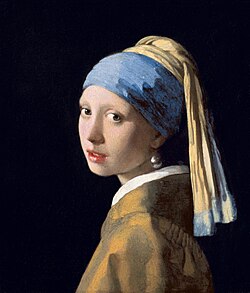 Retrato de La joven de la perla de Johannes Vermeer