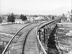 Ciclovía California Cycleway en 1900