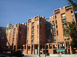 Vista general y mapa de ubicación del barrio de Barón de Viver en Barcelona