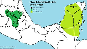 Zona arqueológica asociada a la expansión e influencia de la cultura tolteca