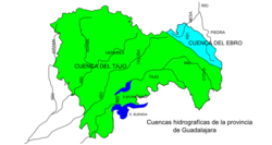 Mapa de cuencas hidrográficas