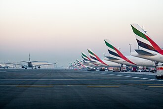 El Aeropuerto Internacional de Dubái es el Hub actual de Emirates.