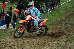 Ejemplo de motor de motocicleta de cuatro tiempos