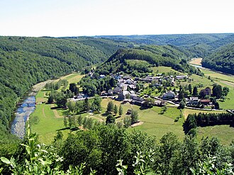 Paisaje boscoso y natural característico de la región de las Ardenas.