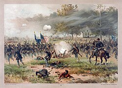 Pintura histórica de la Batalla de Antietam