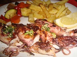 Calamares a la plancha preparacion alicantina