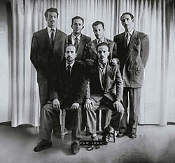 Los seis líderes históricos del Frente de Liberación Nacional
