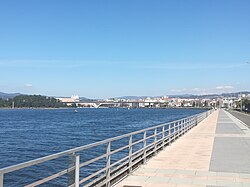 Vista panorámica de la Ría de Pontevedra y la ciudad