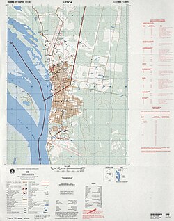 Mapa de Leticia en 1995.