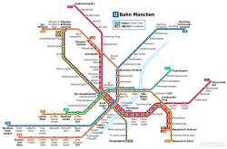 Esquema de la red de metro de Múnich
