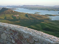 Embalse de la Serena desde el castillo de Puebla de Alcocer