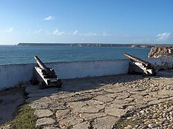 Paisaje costero de Sagres en Portugal