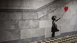 Niña con globo, de Banksy