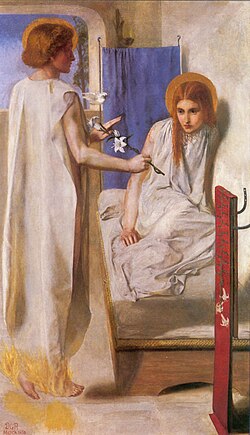 Ecce Ancilla Domini conservada en la Tate Britain de Londres.