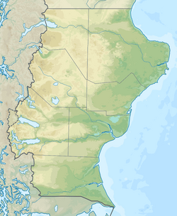 Ubicación satelital y cartográfica de la Bahía San Julián en Santa Cruz
