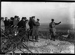 Visita de Alfonso XIII al Fort de Vaux