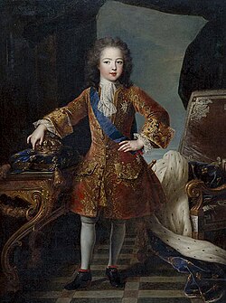 Luis XV de niño