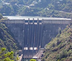 Central hidroeléctrica en Grandas de Salime, España