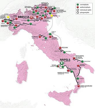 Detalle fotográfico del Giro de Italia 2013