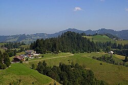 Zona del Napf, en la parte alta de la meseta