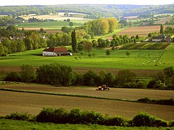 Vista panorámica desde Schneeberg, Aachen, hacia los Países Bajos