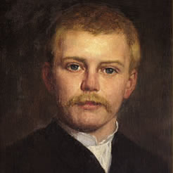 Retrato fotográfico de Herman Gorter