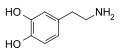 Estructura química de la dopamina