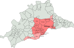 Municipios integrados según los planes de ordenación territorial de 1995 y 2006.