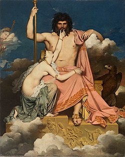 Júpiter y Tetis, obra de Jean Auguste Dominique Ingres pintada en 1811