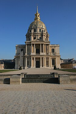 Grabado histórico sobre el Hôtel des Invalides