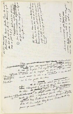Página manuscrita de Madame Bovary
