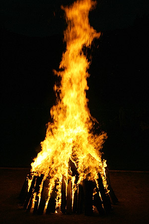 Fuego de la Fiesta Nacional en Reinach