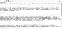 Interfaz de caja de edición de Wikipedia