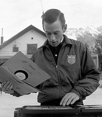 David Jenkins durante los Juegos Olímpicos de 1956