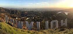 Vista general histórica de la zona de Hollywood