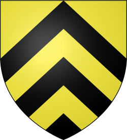 Representación heráldica de las armas primitivas de los condes de Henao.