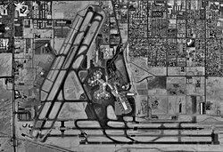 Vista de satélite del Aeropuerto Las Vegas