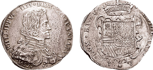 Moneda de Felipe IV