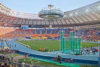 Estadio Olímpico Luzhnikí de Moscú durante el Campeonato Mundial de Atletismo de 2013