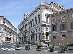 El Palazzo della Consulta junto al Palazzo del Quirinale