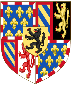 Escudo de armas utilizado por Felipe el Bueno y Carlos el Temerario.