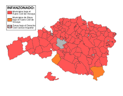 Mapa del Infanzonado en Vizcaya