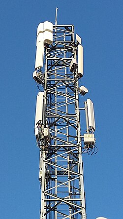 Representación técnica de una red de telefonía móvil